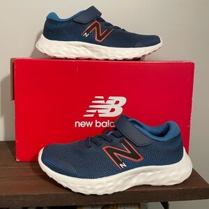 New Balance Kids' Navy and Orange Sneakers